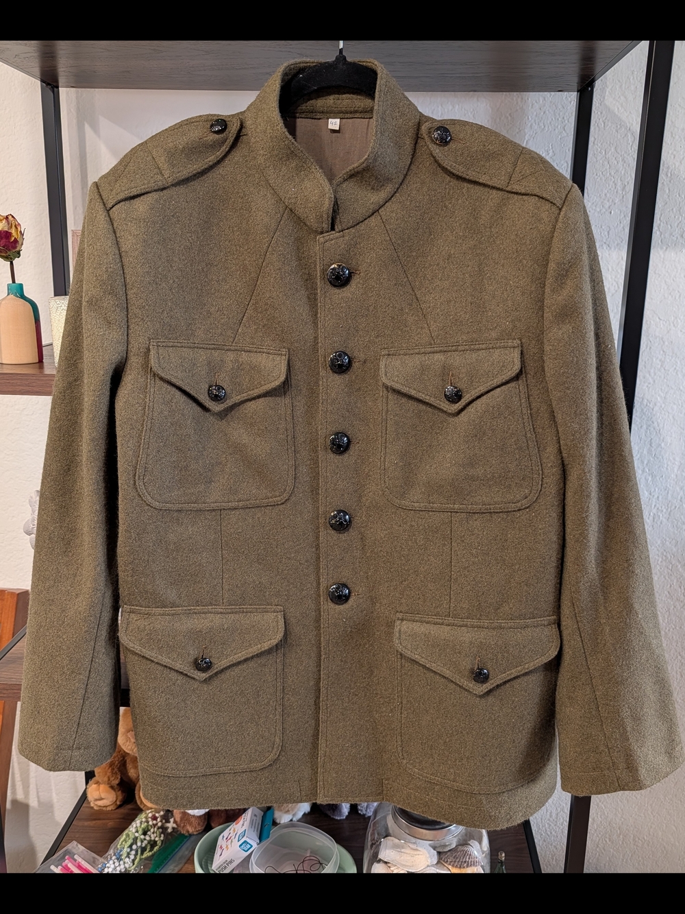 WORLD WAR 1 US ARMY REPLICA DOUGH BOY Olive Green